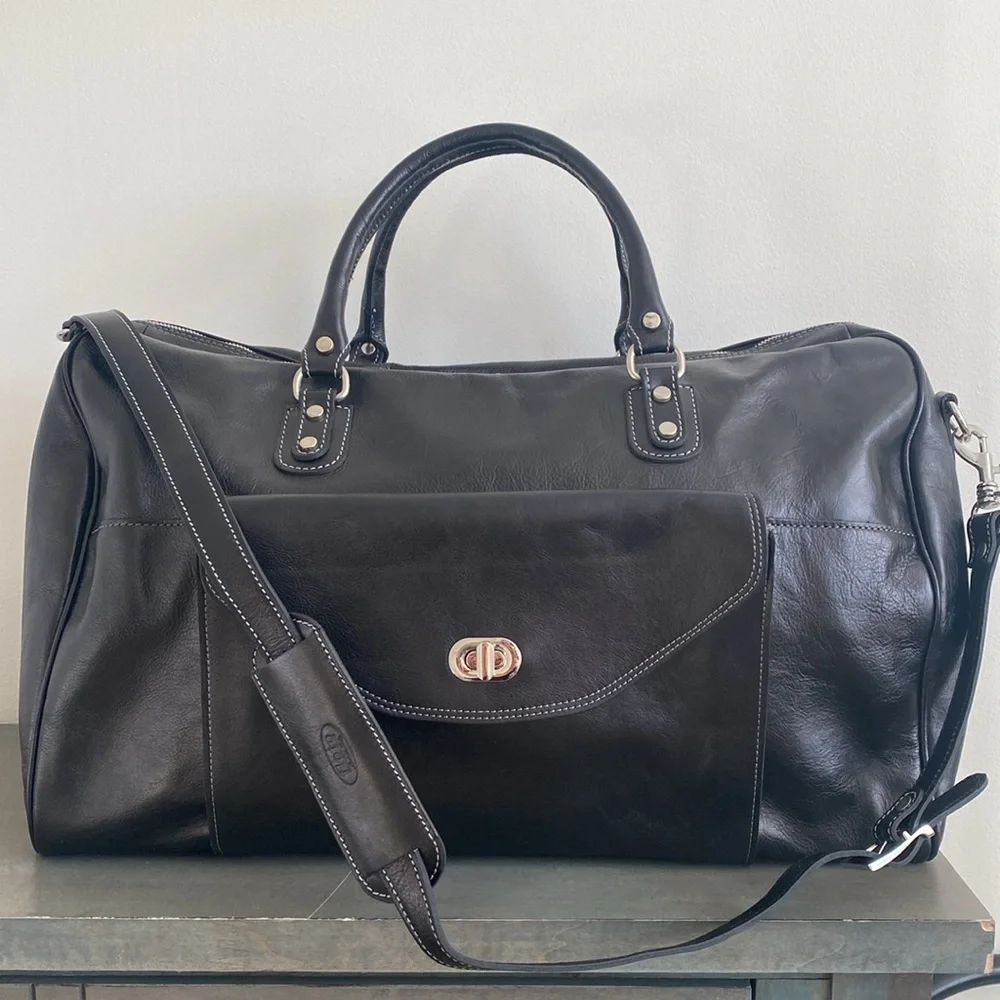 Floto Monteverde Handmade in Italy Leather Travel/Weekender Bag NWOT